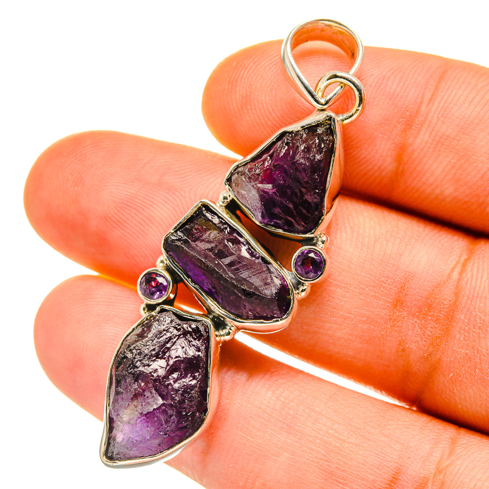 Amethyst Pendants handcrafted by Anasilvercos - PD4687