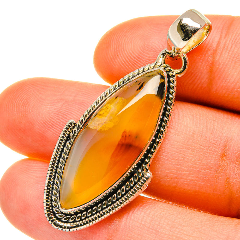 Montana Agate Pendants handcrafted by Anasilvercos - PD4691