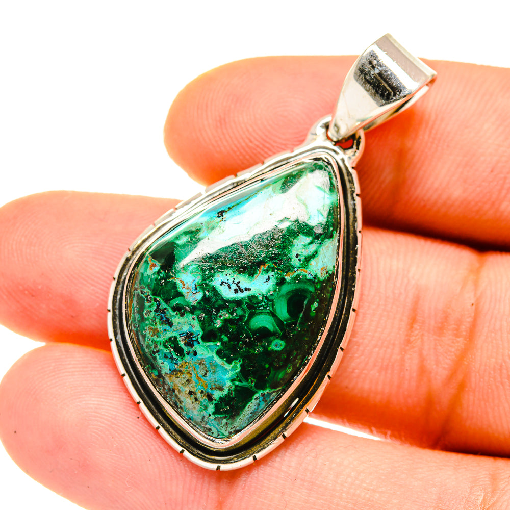 Chrysocolla Pendants handcrafted by Anasilvercos - PD4692