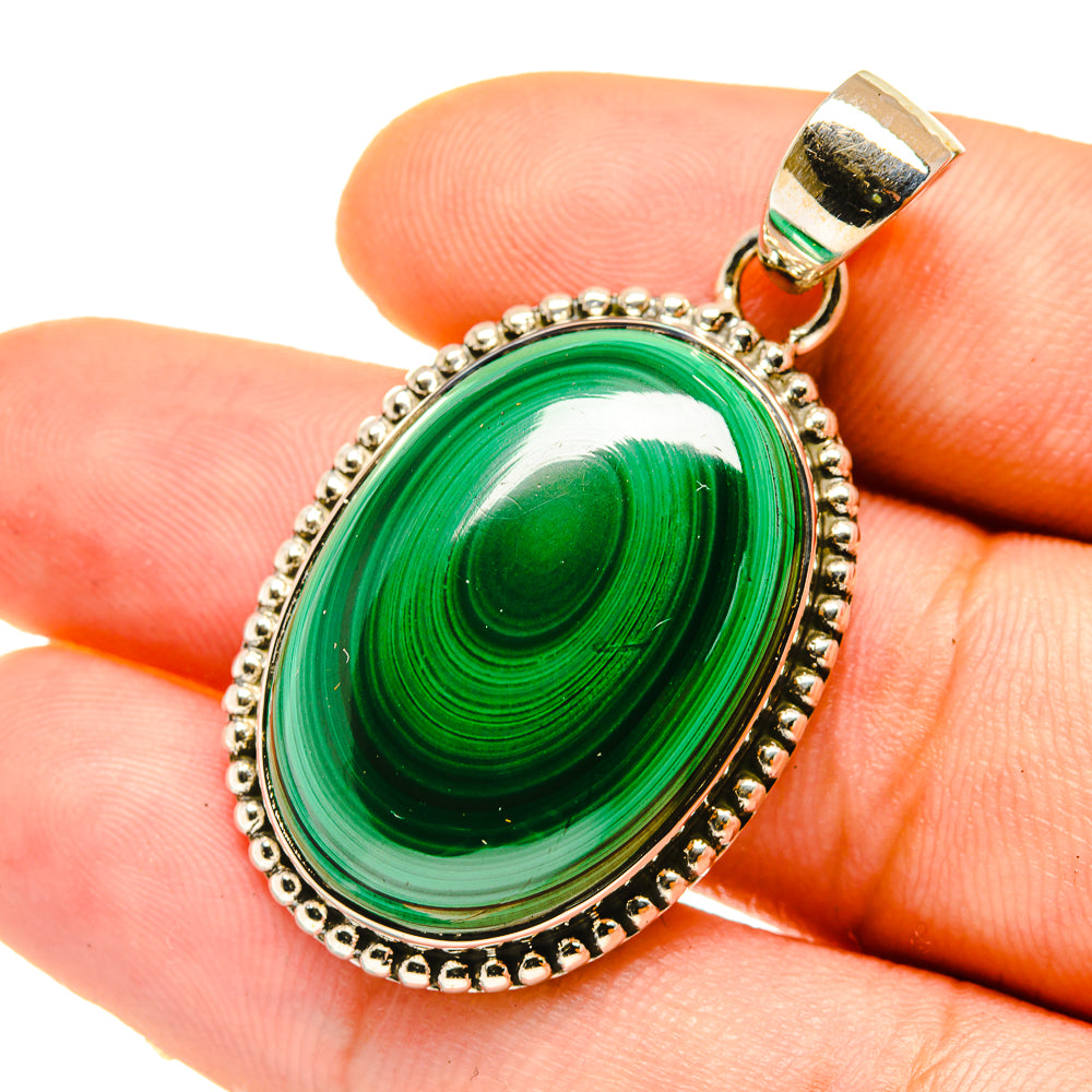 Malachite Pendants handcrafted by Anasilvercos - PD4695