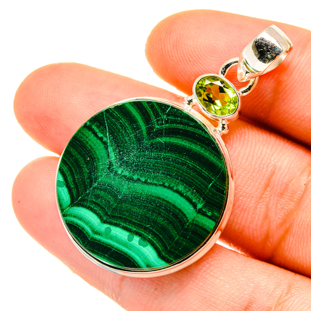 Malachite Pendants handcrafted by Anasilvercos - PD4696