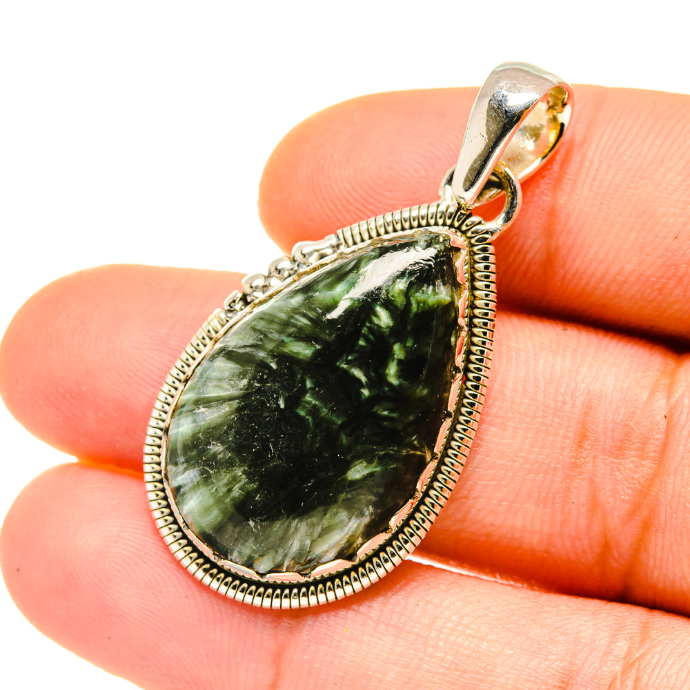 Seraphinite Pendants handcrafted by Anasilvercos - PD4697