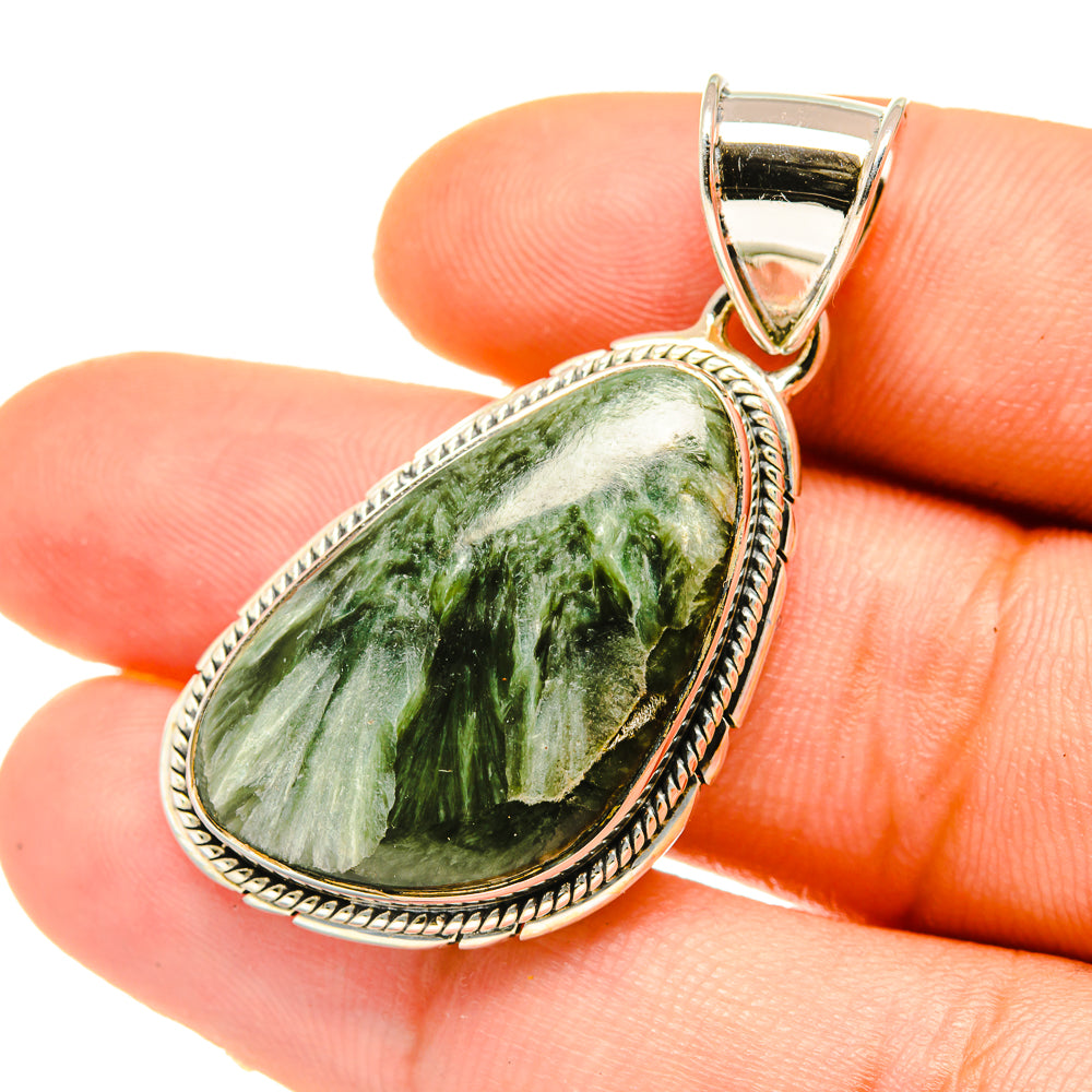 Seraphinite Pendants handcrafted by Anasilvercos - PD4699