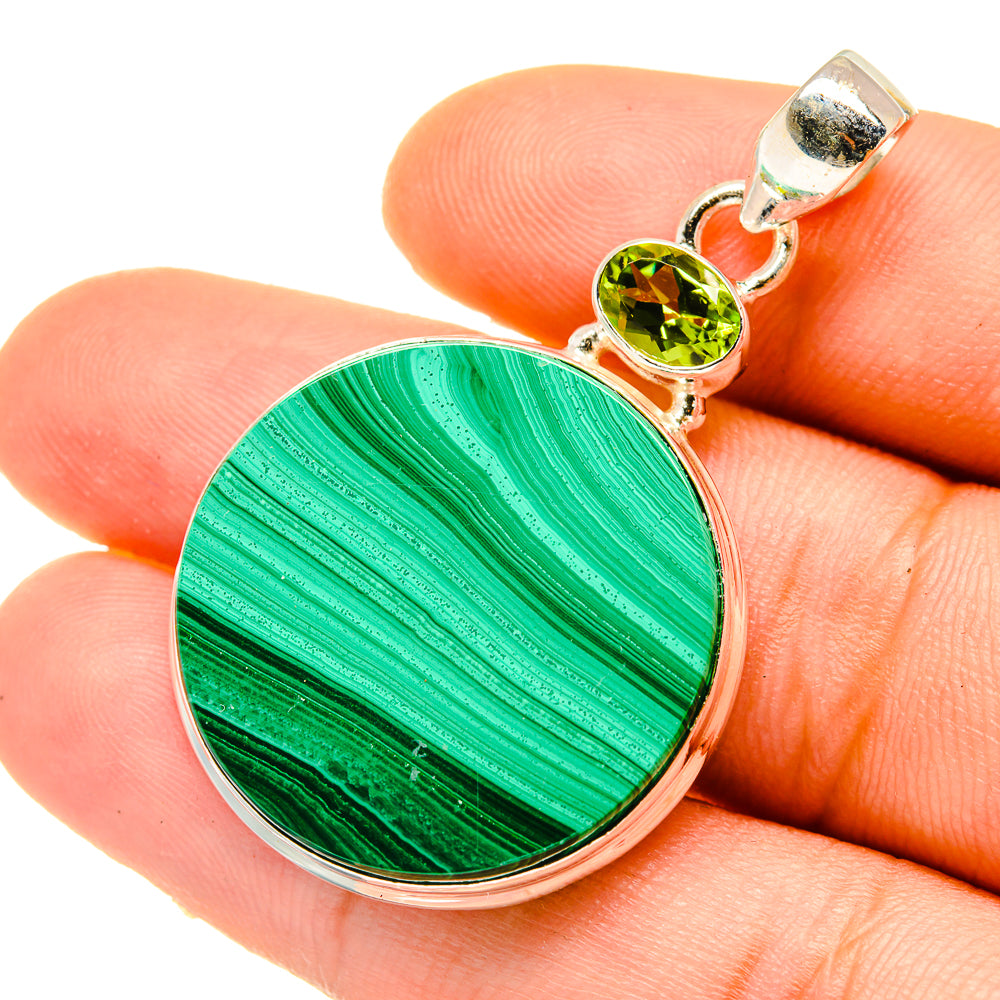 Malachite Pendants handcrafted by Anasilvercos - PD4705