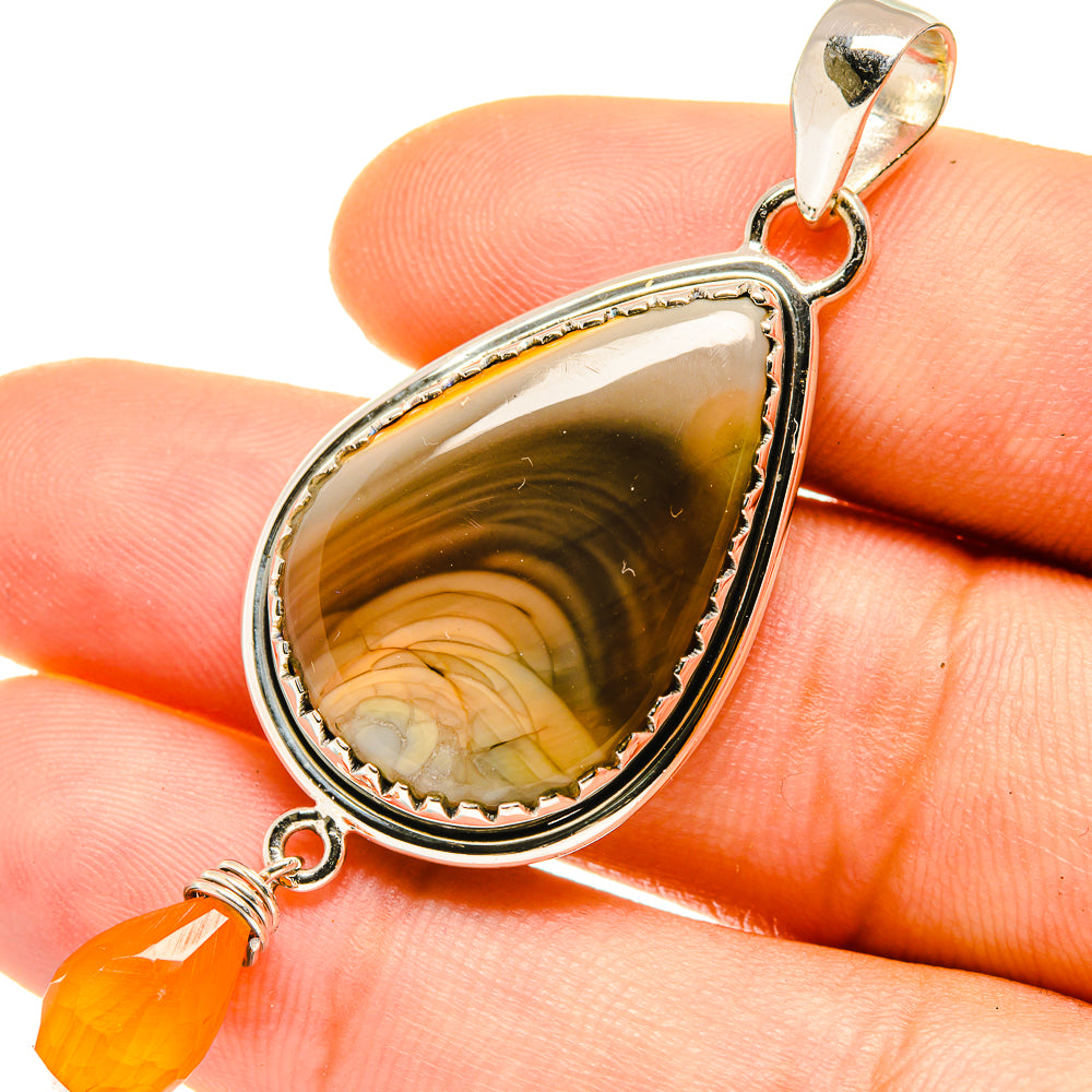 Willow Creek Jasper Pendants handcrafted by Anasilvercos - PD4725