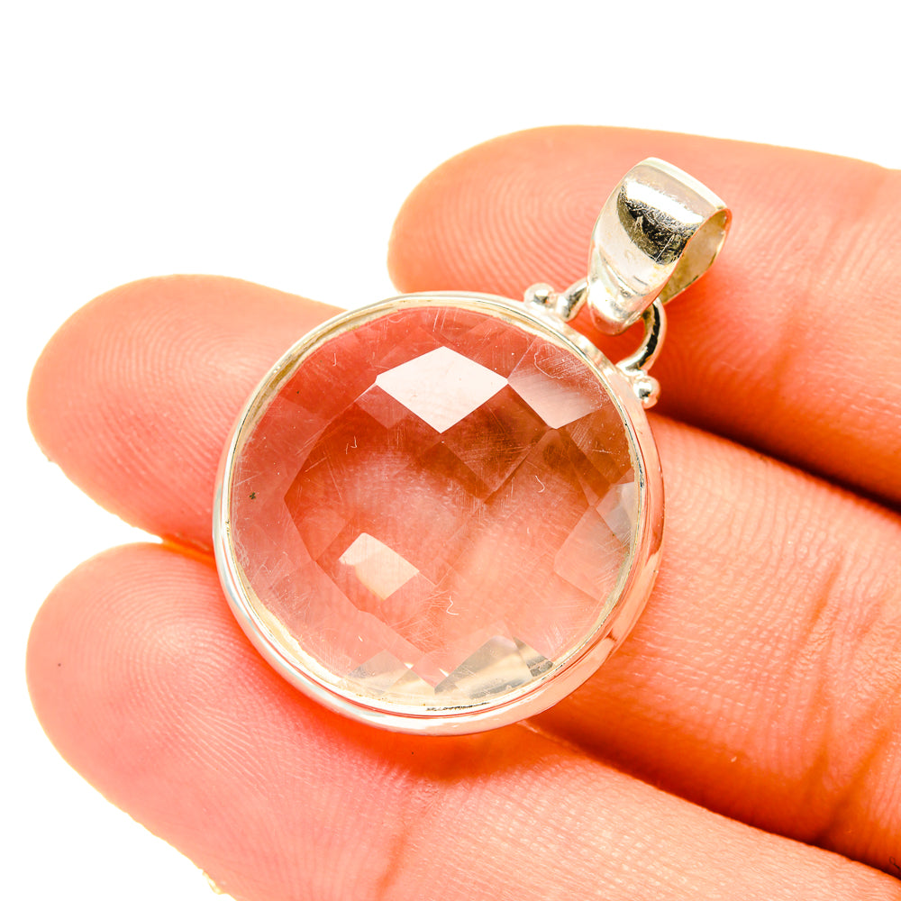 White Quartz Pendants handcrafted by Anasilvercos - PD4729