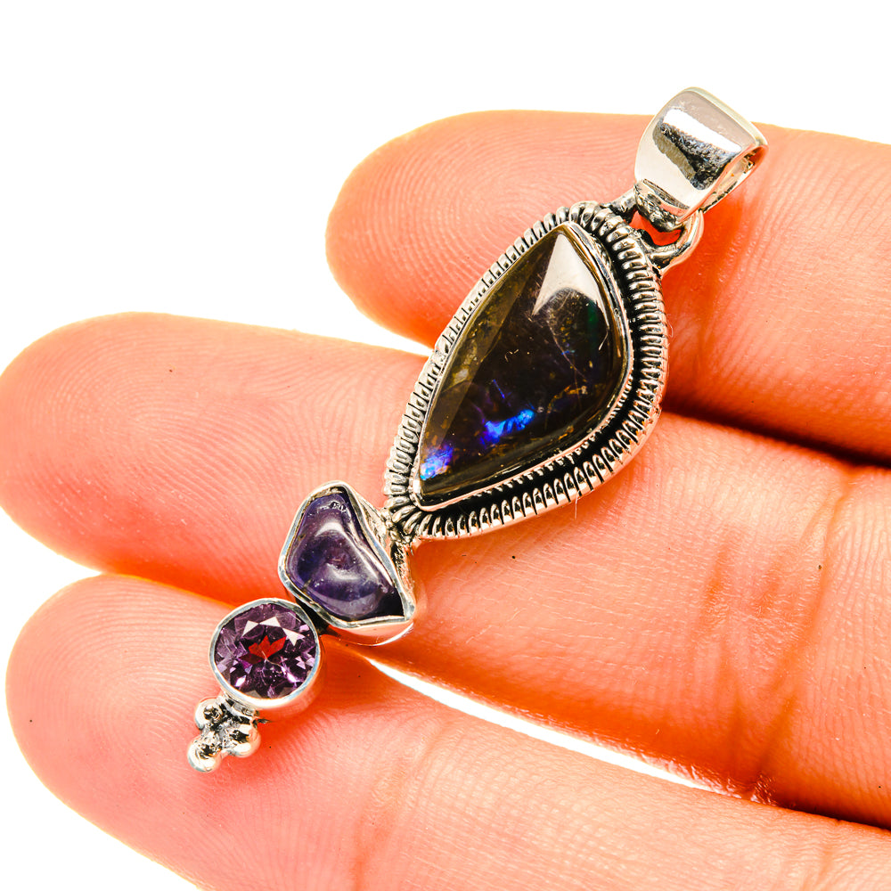 Ammolite Pendants handcrafted by Anasilvercos - PD4735