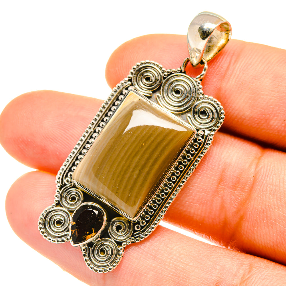 Willow Creek Jasper Pendants handcrafted by Anasilvercos - PD4736