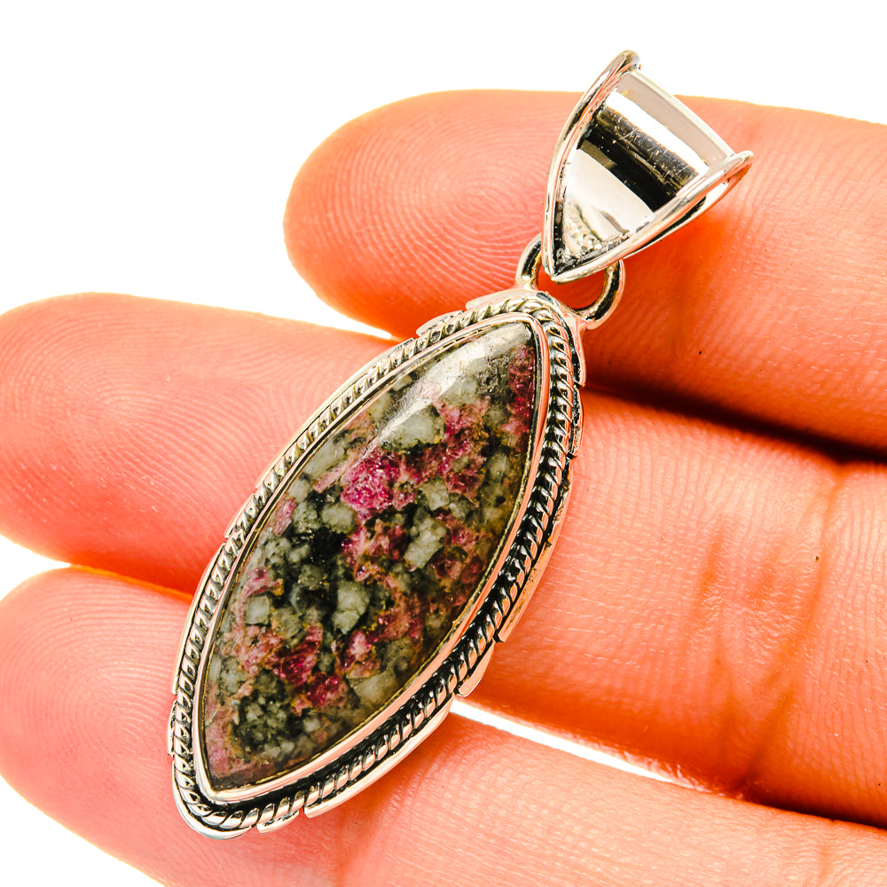Russian Eudialyte Pendants handcrafted by Anasilvercos - PD4741