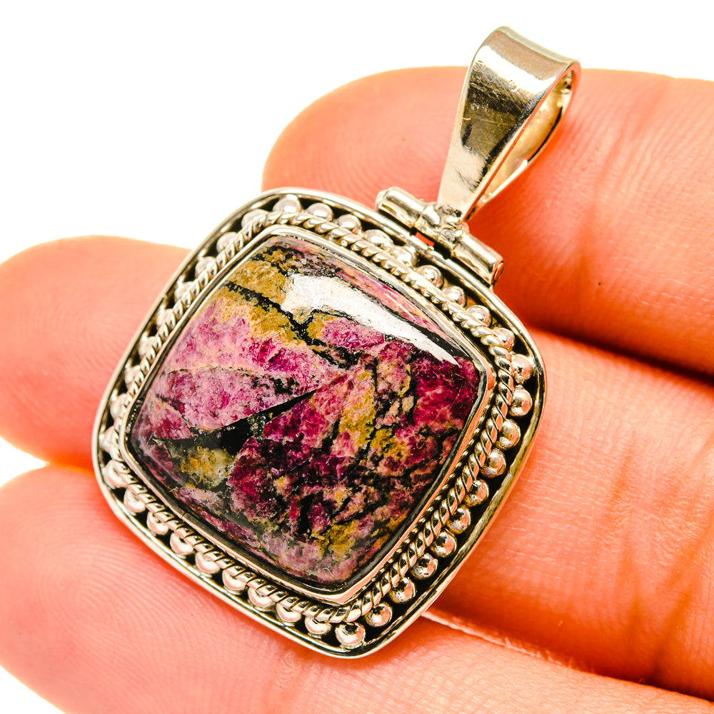 Russian Eudialyte Pendants handcrafted by Anasilvercos - PD4744