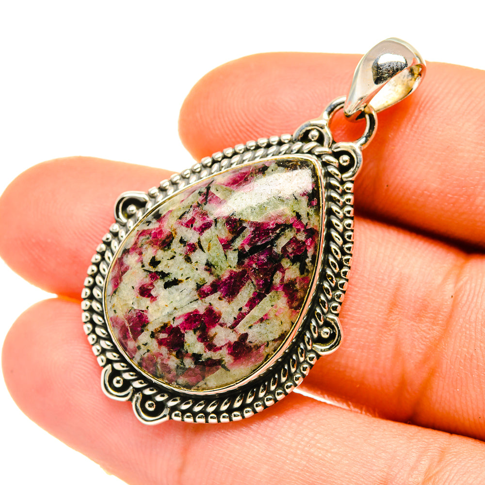 Russian Eudialyte Pendants handcrafted by Anasilvercos - PD4745