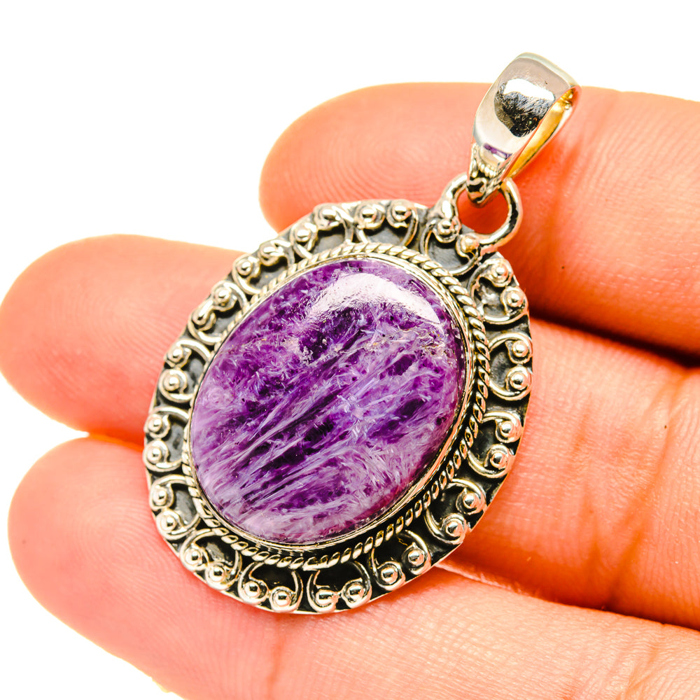 Charoite Pendants handcrafted by Anasilvercos - PD4747