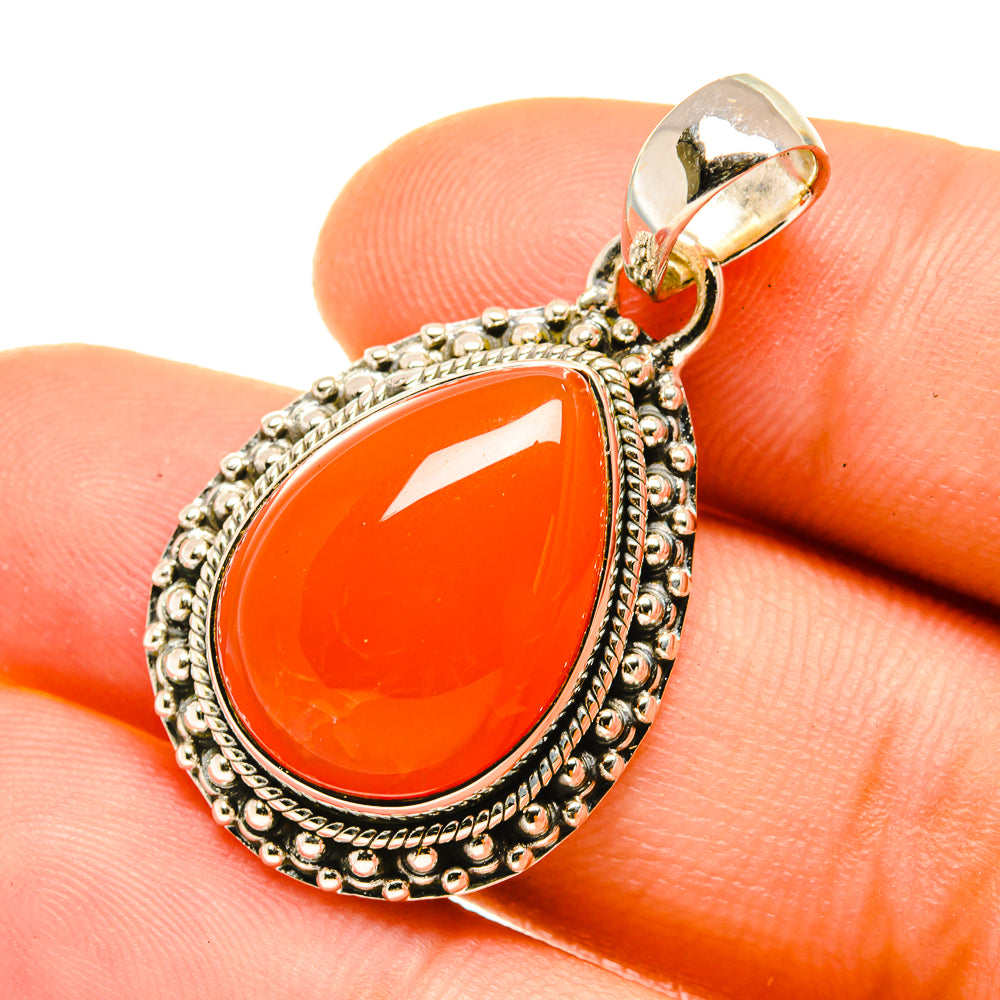 Carnelian Pendants handcrafted by Anasilvercos - PD4757