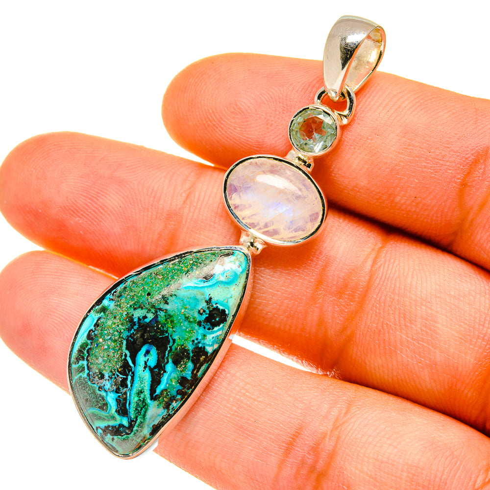 Shattuckite Pendants handcrafted by Anasilvercos - PD4765