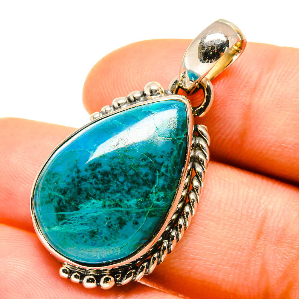 Chrysocolla Pendants handcrafted by Anasilvercos - PD4767