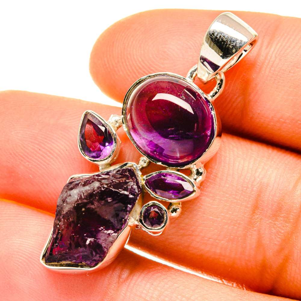 Amethyst Pendants handcrafted by Anasilvercos - PD4775