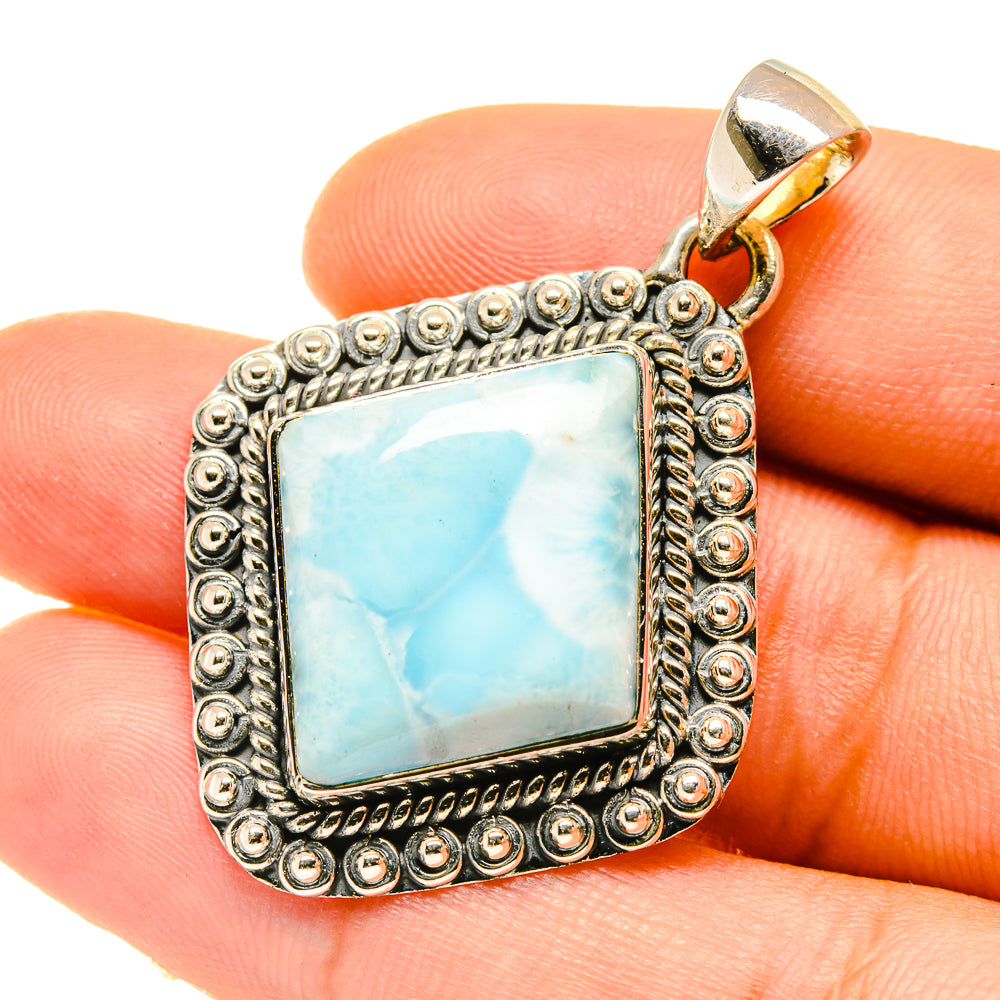 Larimar Pendants handcrafted by Anasilvercos - PD4782