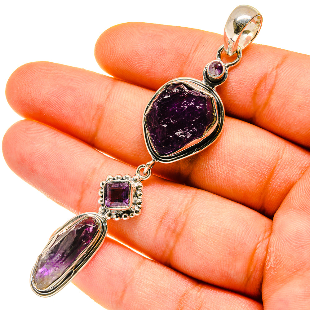 Amethyst Pendants handcrafted by Anasilvercos - PD4800