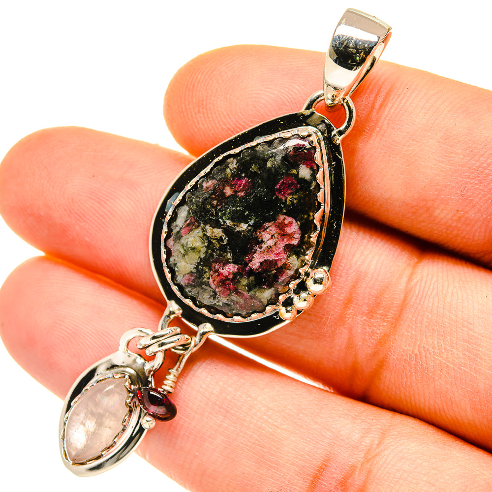 Russian Eudialyte Pendants handcrafted by Anasilvercos - PD4801