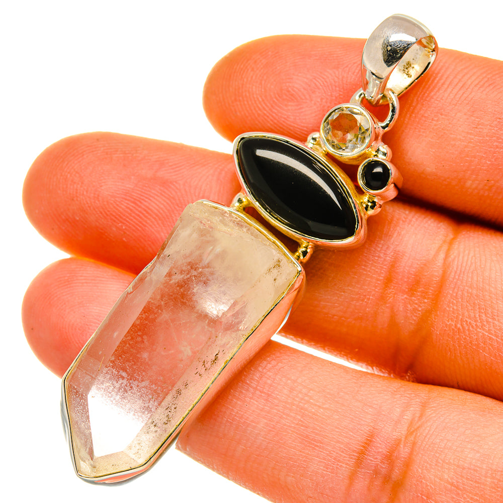 Rainbow Moonstone Pendants handcrafted by Anasilvercos - PD4804