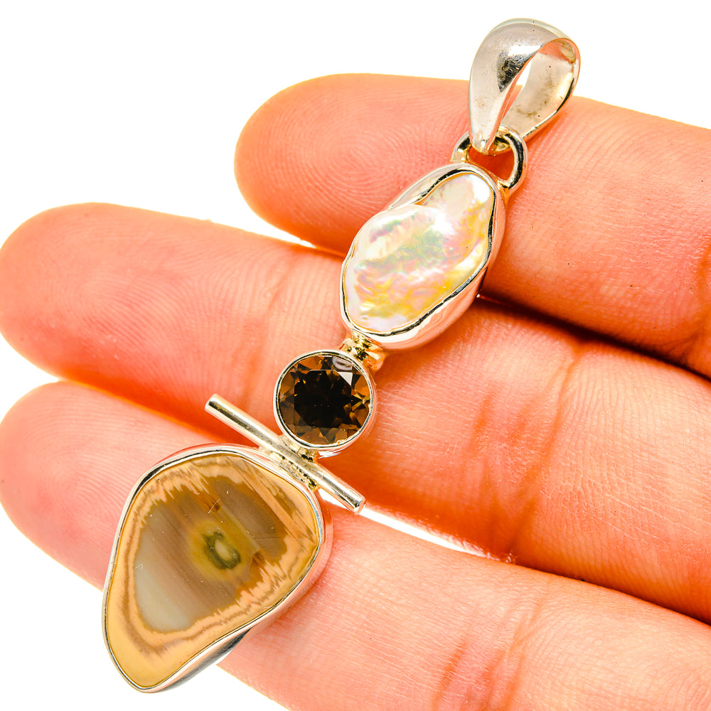 Willow Creek Jasper Pendants handcrafted by Anasilvercos - PD4805