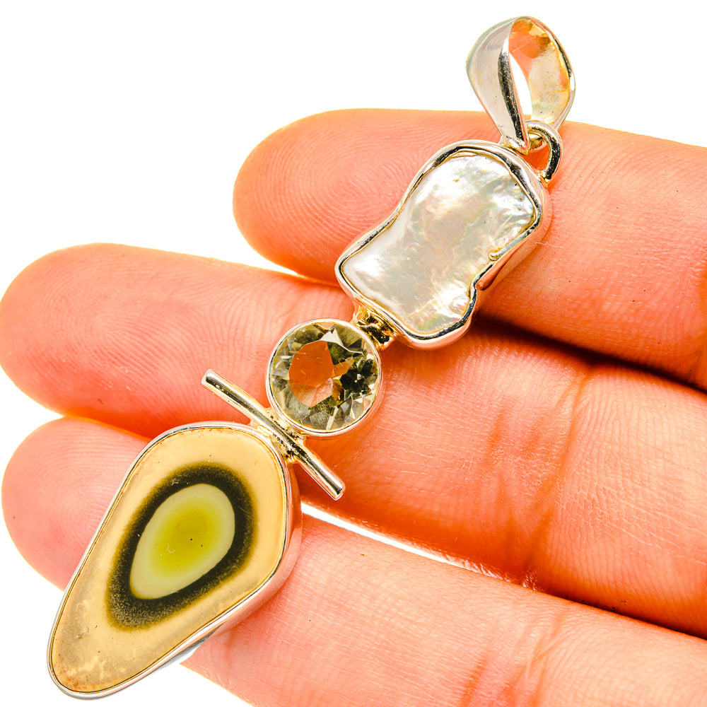 Willow Creek Jasper Pendants handcrafted by Anasilvercos - PD4810