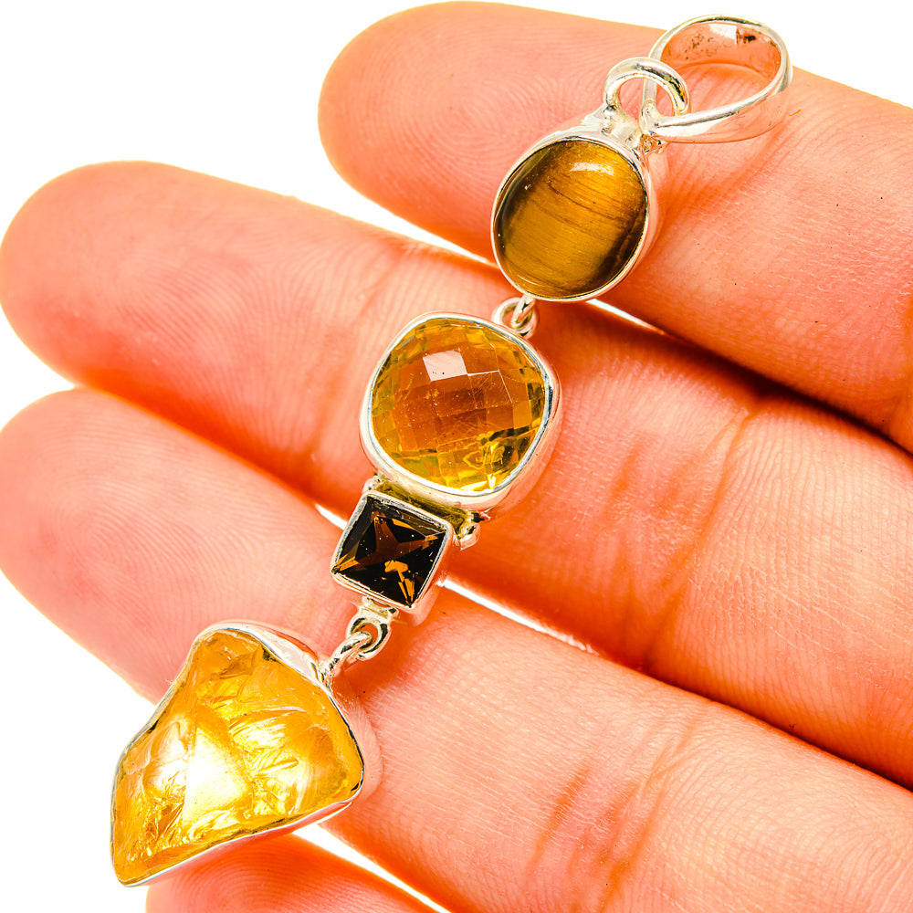 Citrine Pendants handcrafted by Anasilvercos - PD4811