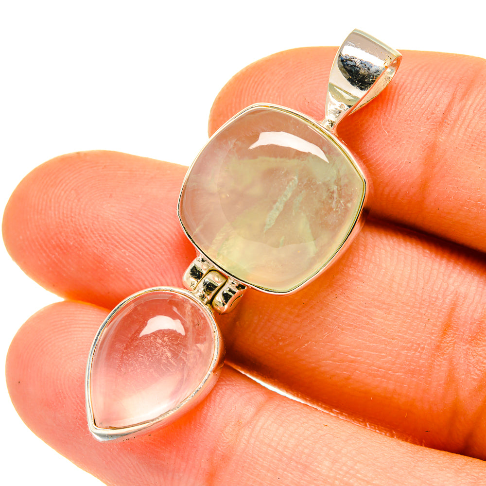 Prehnite Pendants handcrafted by Anasilvercos - PD4815