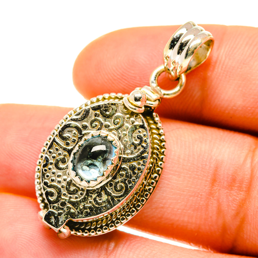 Aquamarine Pendants handcrafted by Anasilvercos - PD4828