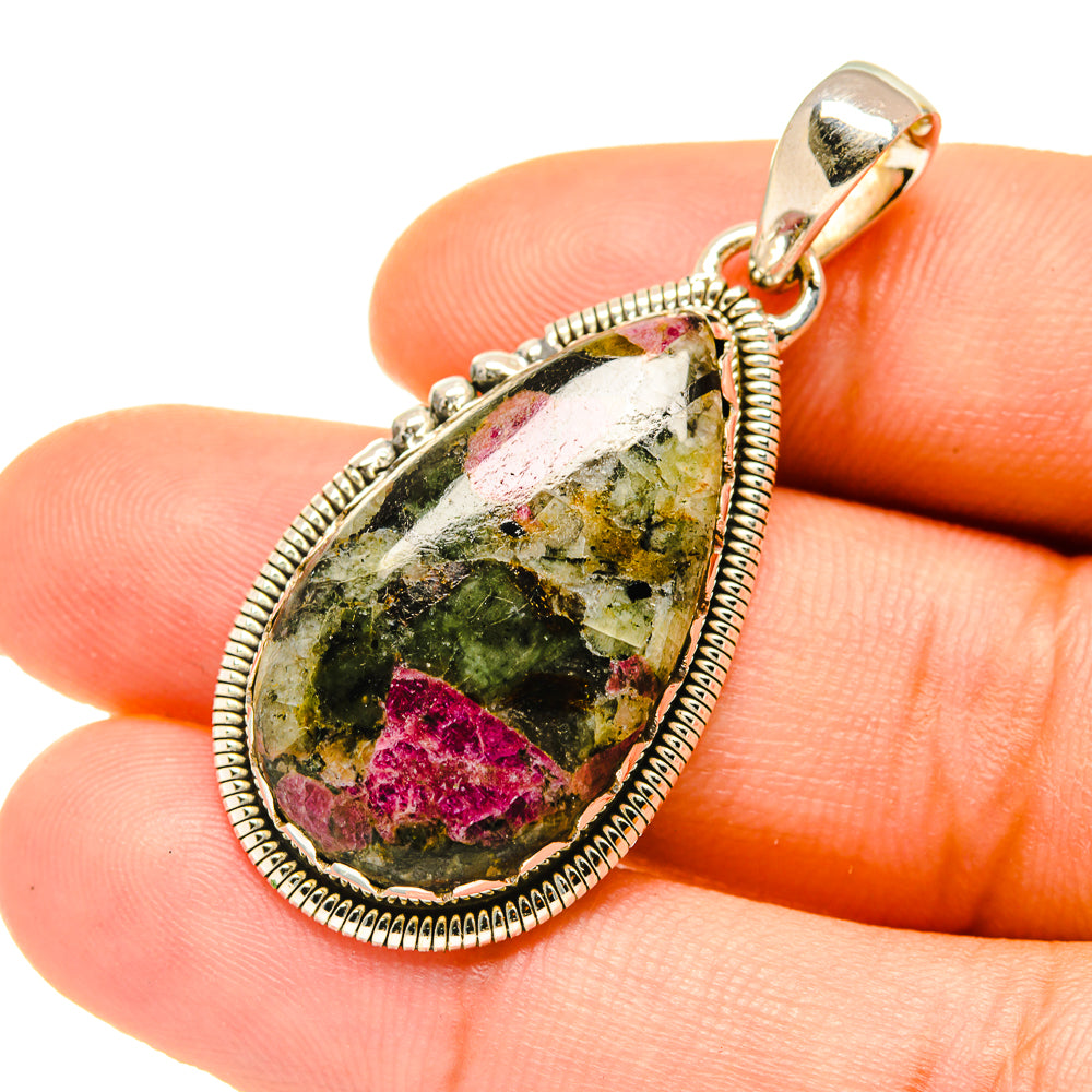 Russian Eudialyte Pendants handcrafted by Anasilvercos - PD4836