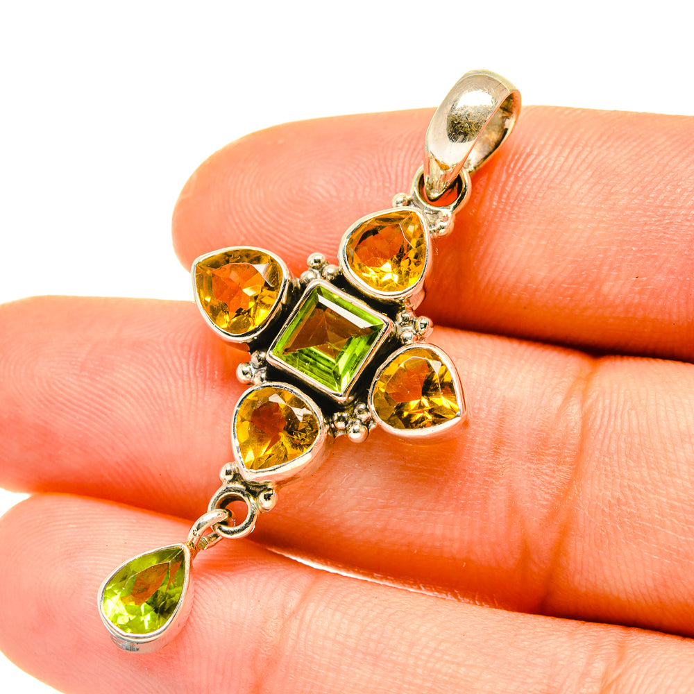 Peridot Pendants handcrafted by Anasilvercos - PD4841