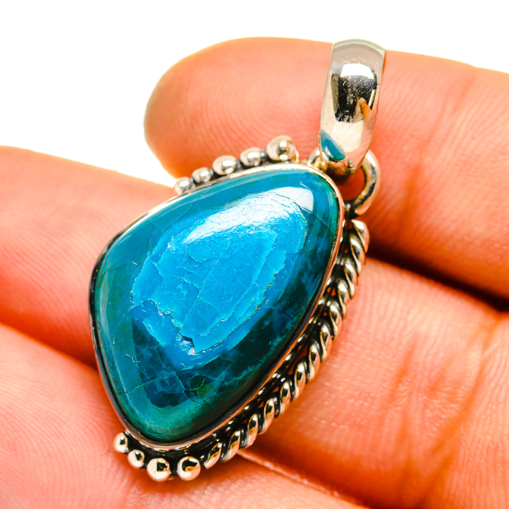 Chrysocolla Pendants handcrafted by Anasilvercos - PD4846