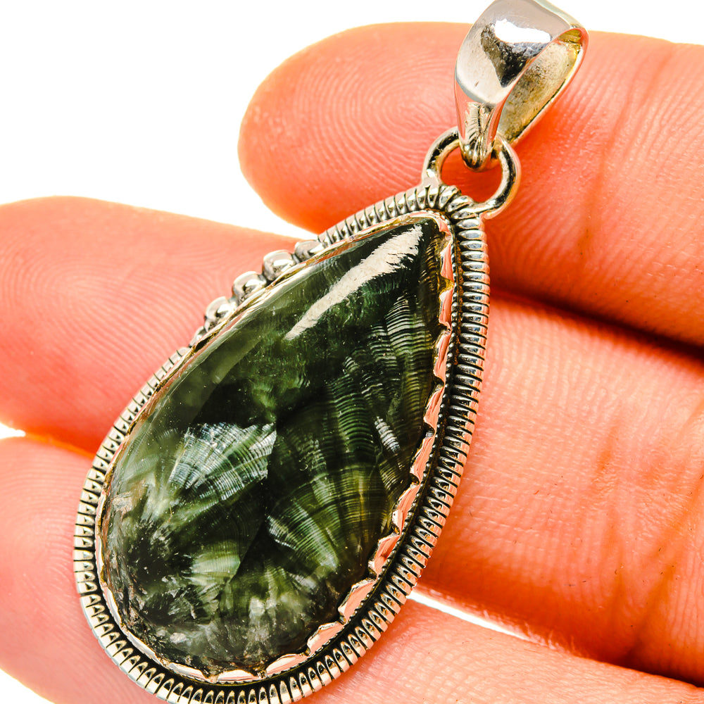 Seraphinite Pendants handcrafted by Anasilvercos - PD4849