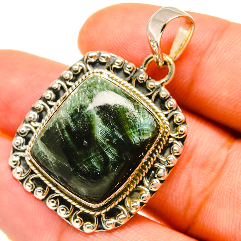 Seraphinite Pendants handcrafted by Anasilvercos - PD4850