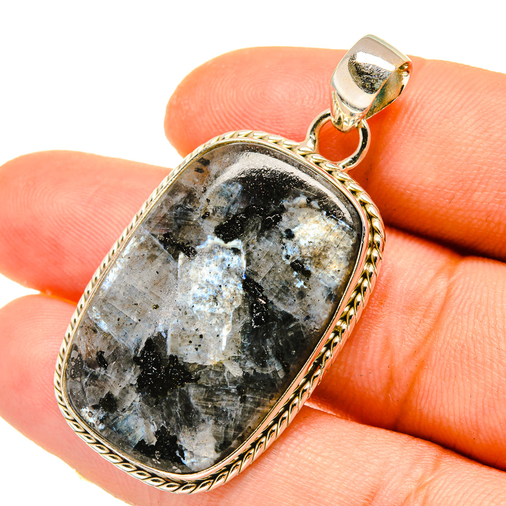 Gabbro Stone Pendants handcrafted by Anasilvercos - PD4851