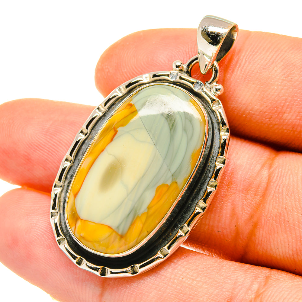 Willow Creek Jasper Pendants handcrafted by Anasilvercos - PD4855