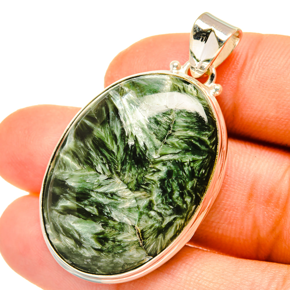 Seraphinite Pendants handcrafted by Anasilvercos - PD4862