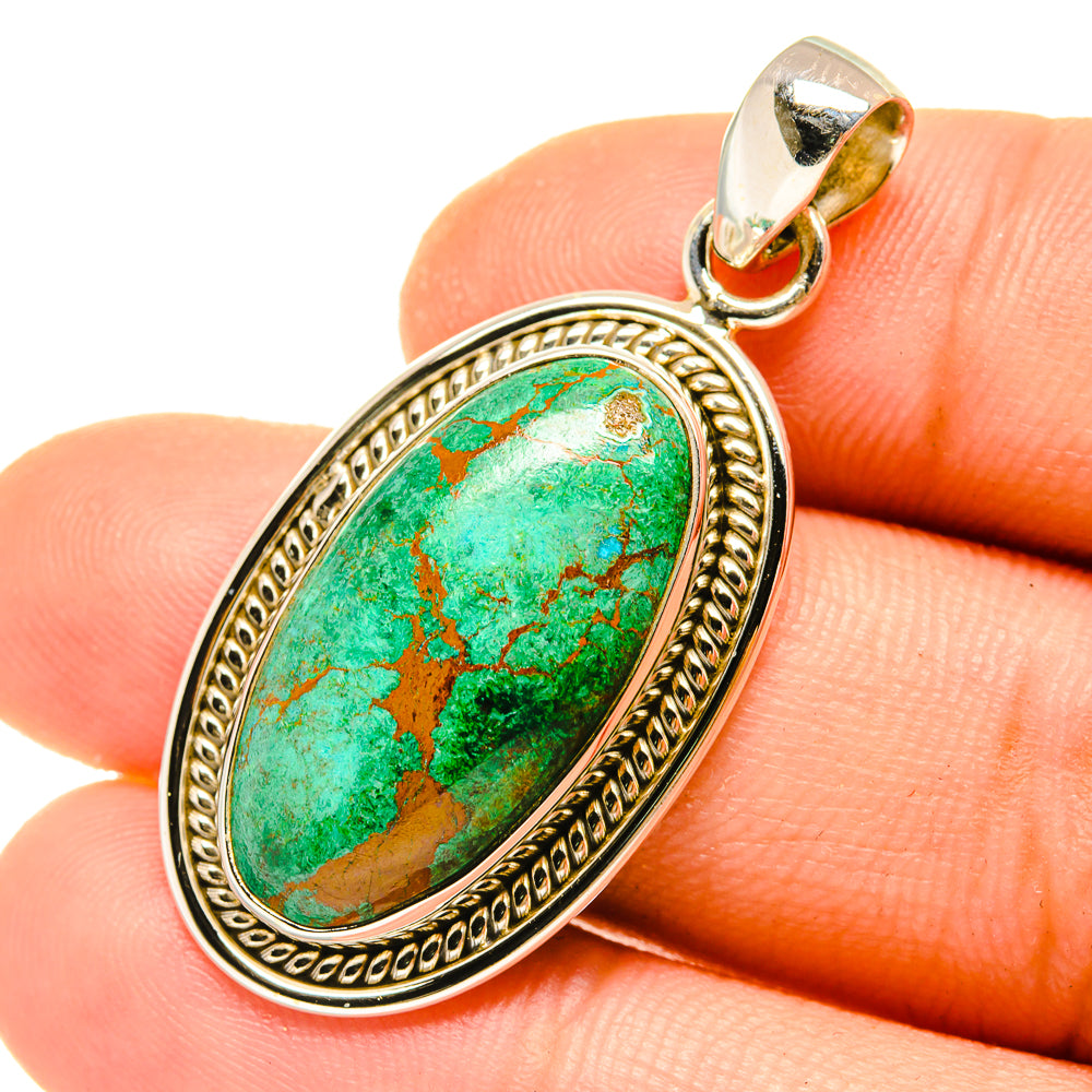 Chrysocolla Pendants handcrafted by Anasilvercos - PD4870