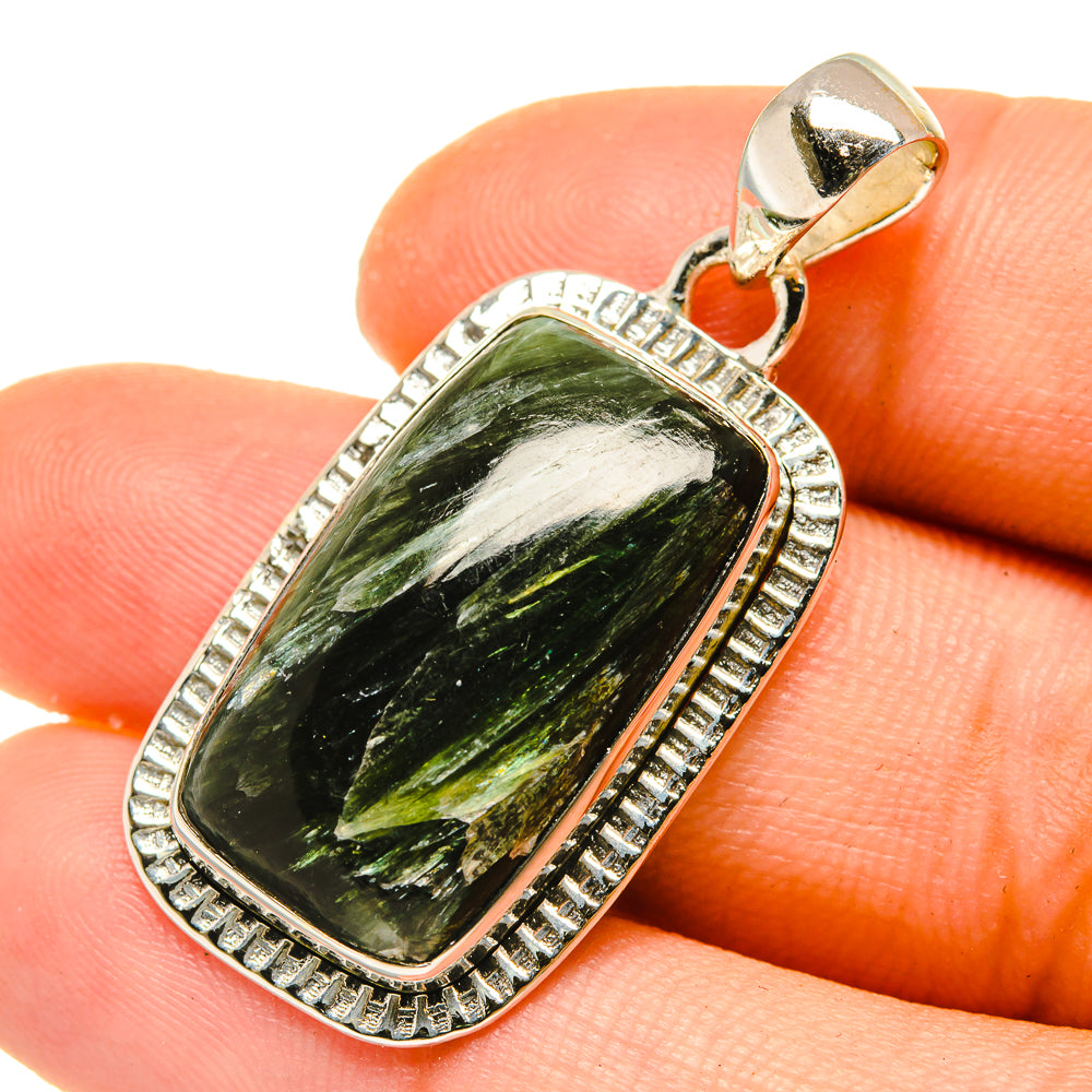 Seraphinite Pendants handcrafted by Anasilvercos - PD4874