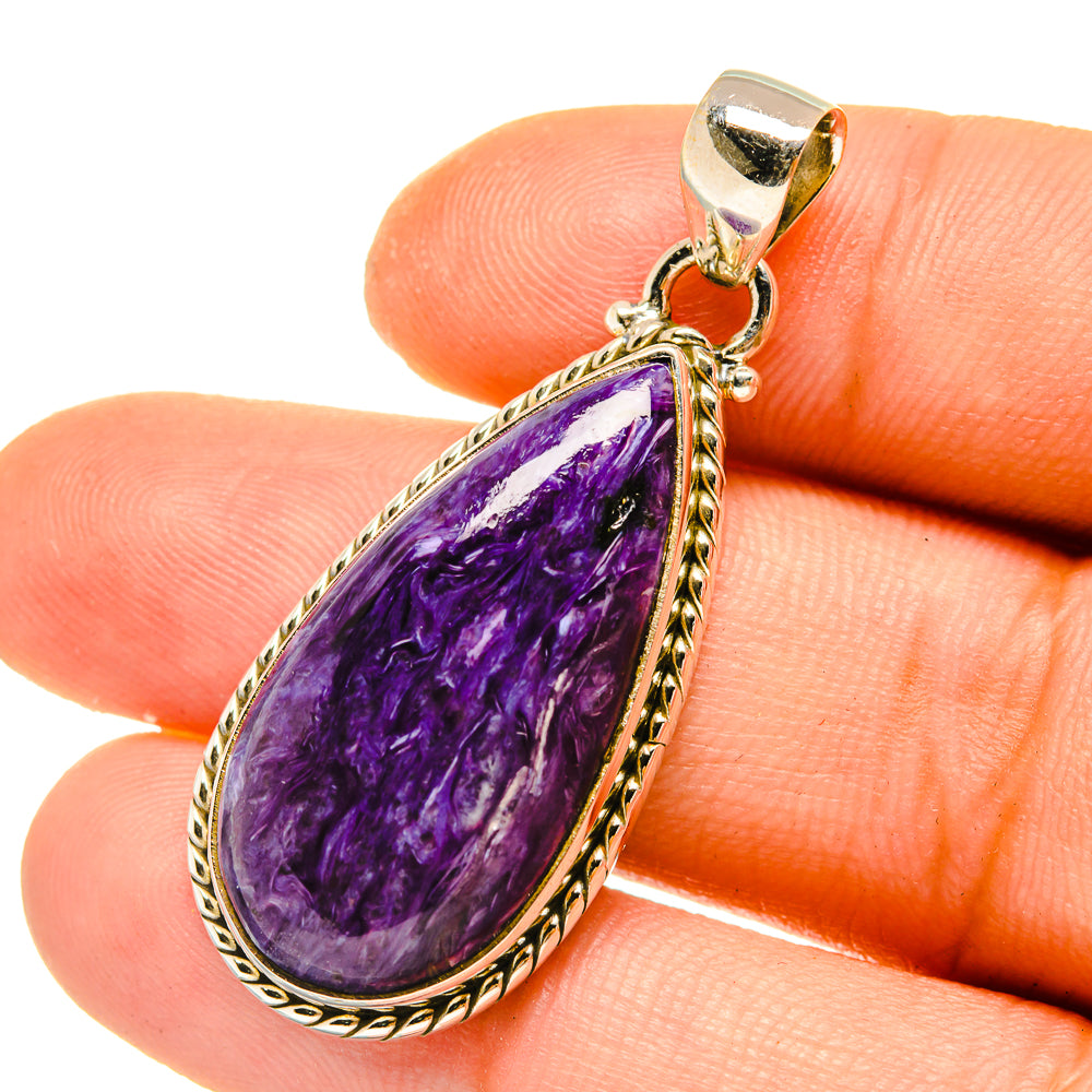 Charoite Pendants handcrafted by Anasilvercos - PD4879