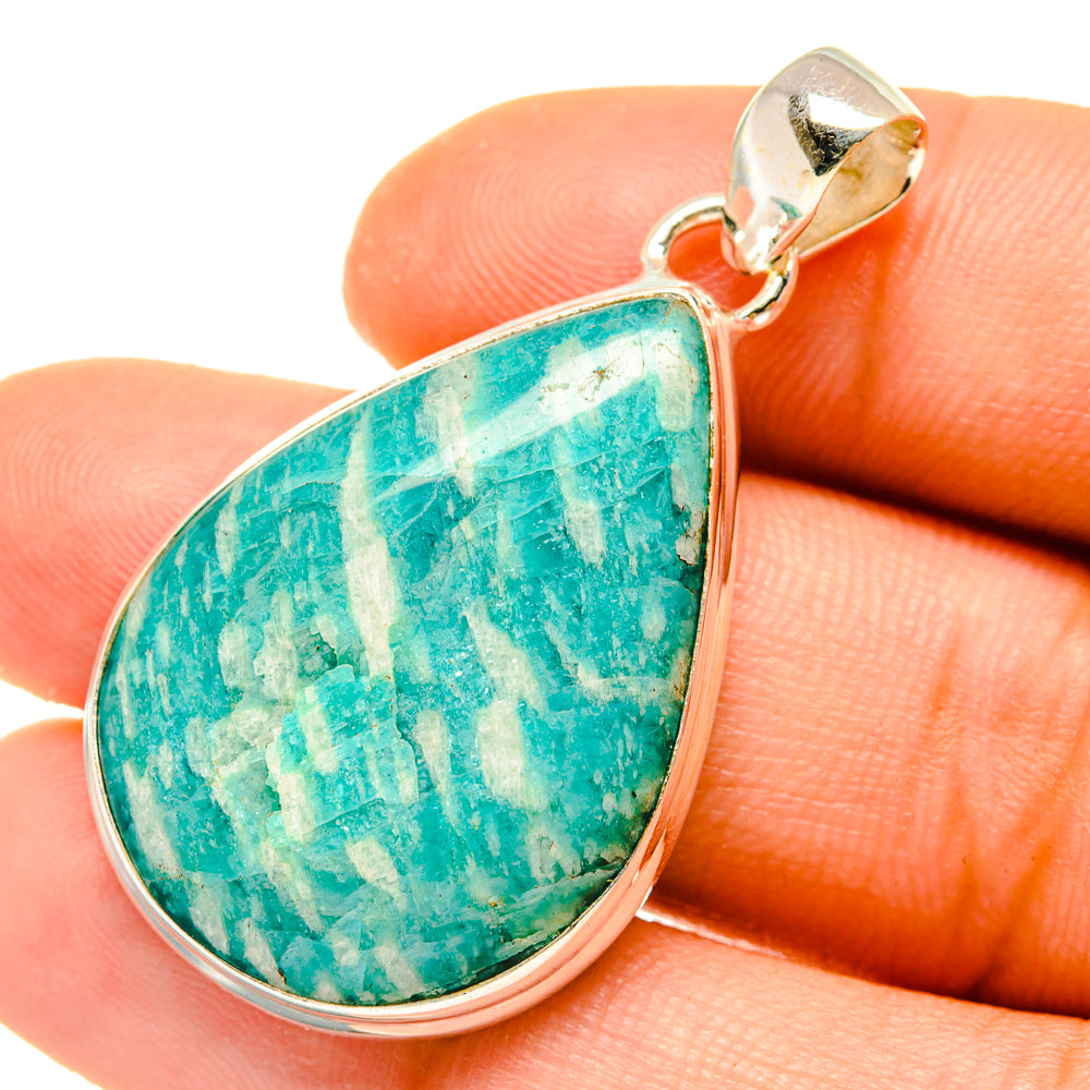 Amazonite Pendants handcrafted by Anasilvercos - PD4889