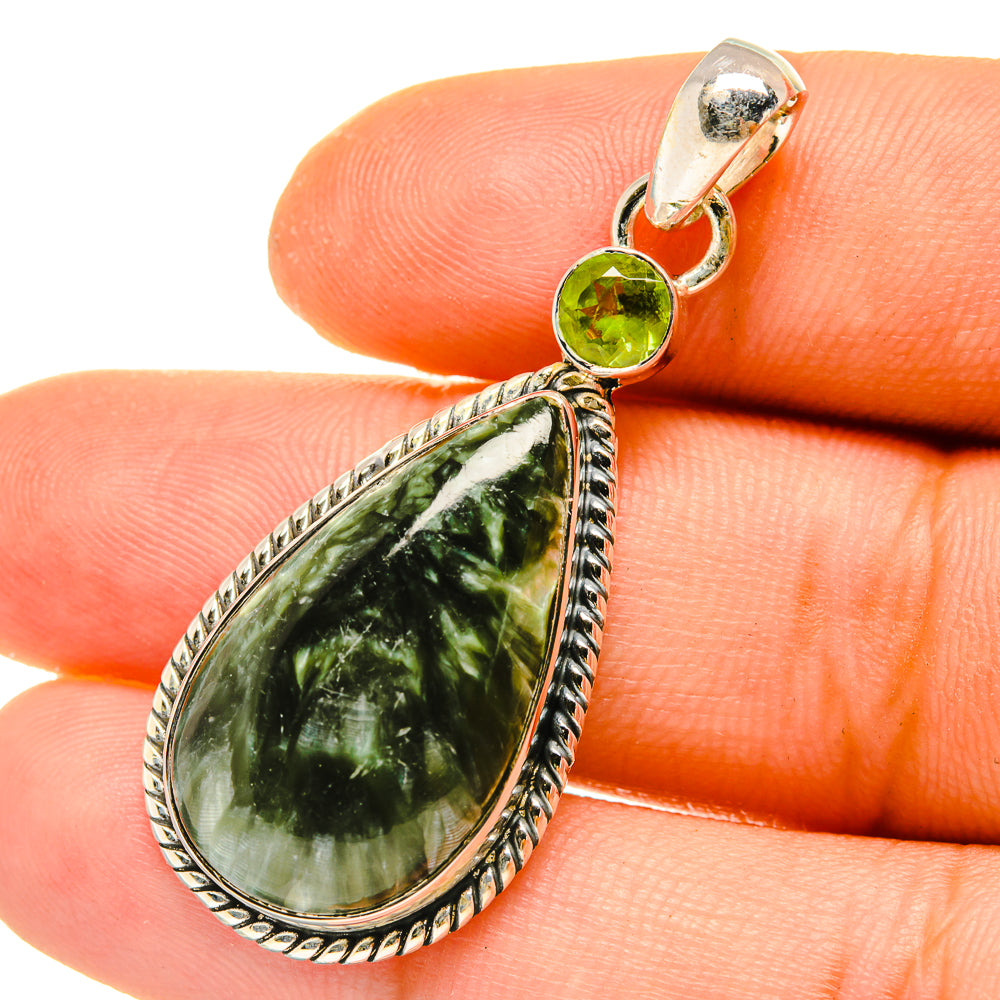 Seraphinite Pendants handcrafted by Anasilvercos - PD4894