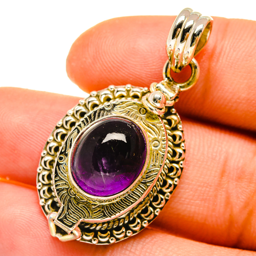 Amethyst Pendants handcrafted by Anasilvercos - PD4920