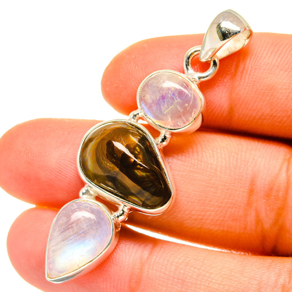 Mexican Fire Agate Pendants handcrafted by Anasilvercos - PD4939