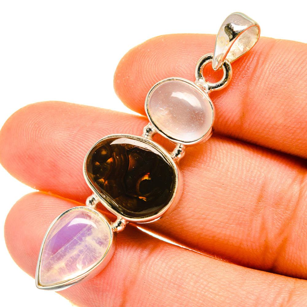Mexican Fire Agate Pendants handcrafted by Anasilvercos - PD4942