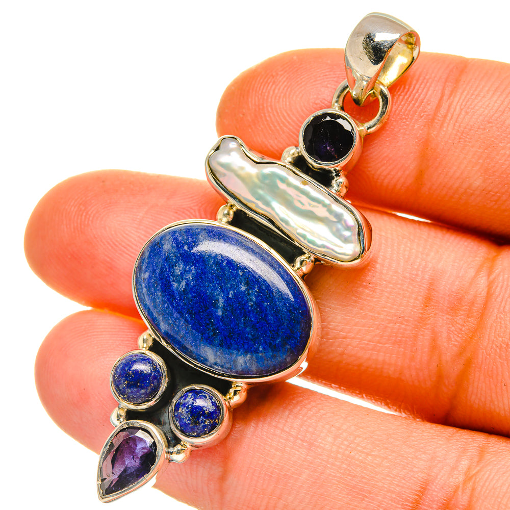 Sodalite Pendants handcrafted by Anasilvercos - PD4951