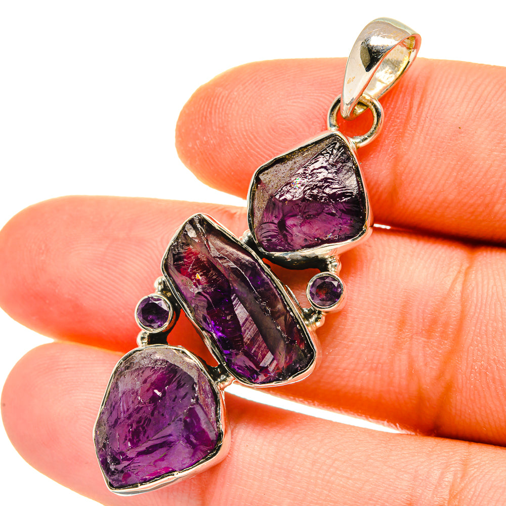 Amethyst Pendants handcrafted by Anasilvercos - PD4965