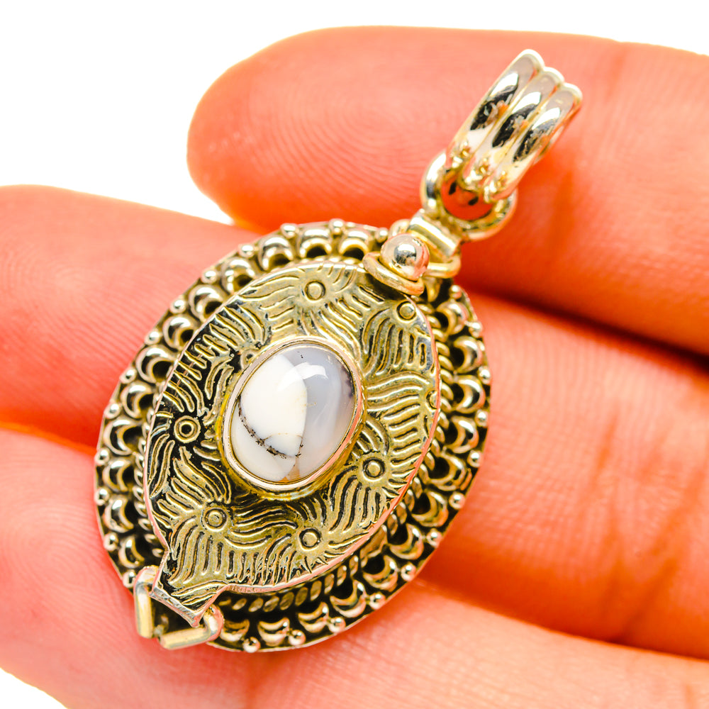 Dendritic Opal Pendants handcrafted by Anasilvercos - PD4973