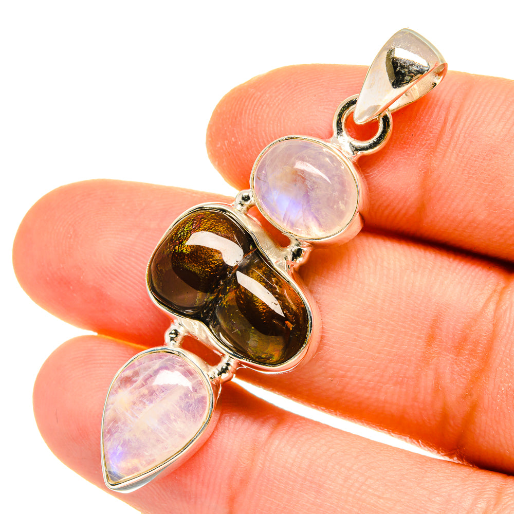 Mexican Fire Agate Pendants handcrafted by Anasilvercos - PD4976