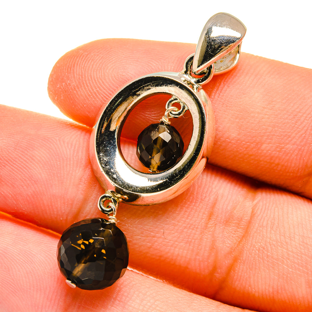 Smoky Quartz Pendants handcrafted by Anasilvercos - PD4977